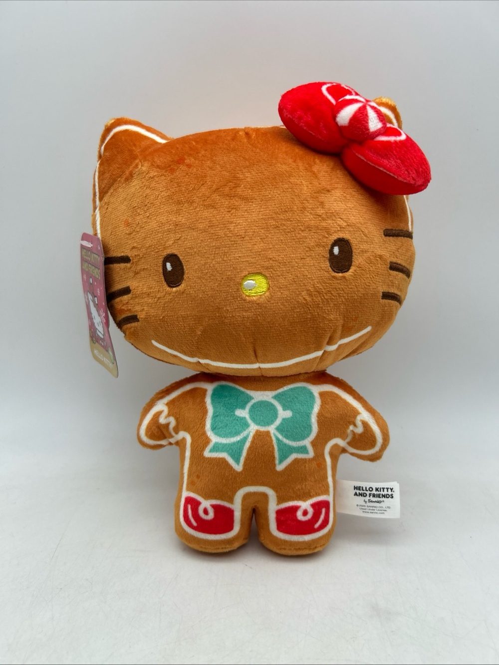 Hello Kitty & Friends 9” Gingerbread Christmas Holiday Kids Stuffed Plush Toy